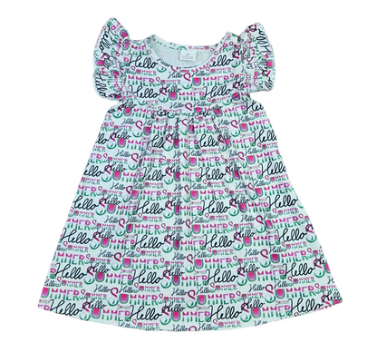 Hello Summer Milk Silk Flutter Dress