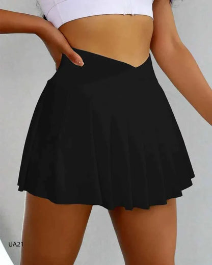 Women's High Waisted Tennis Skirt with Pockets