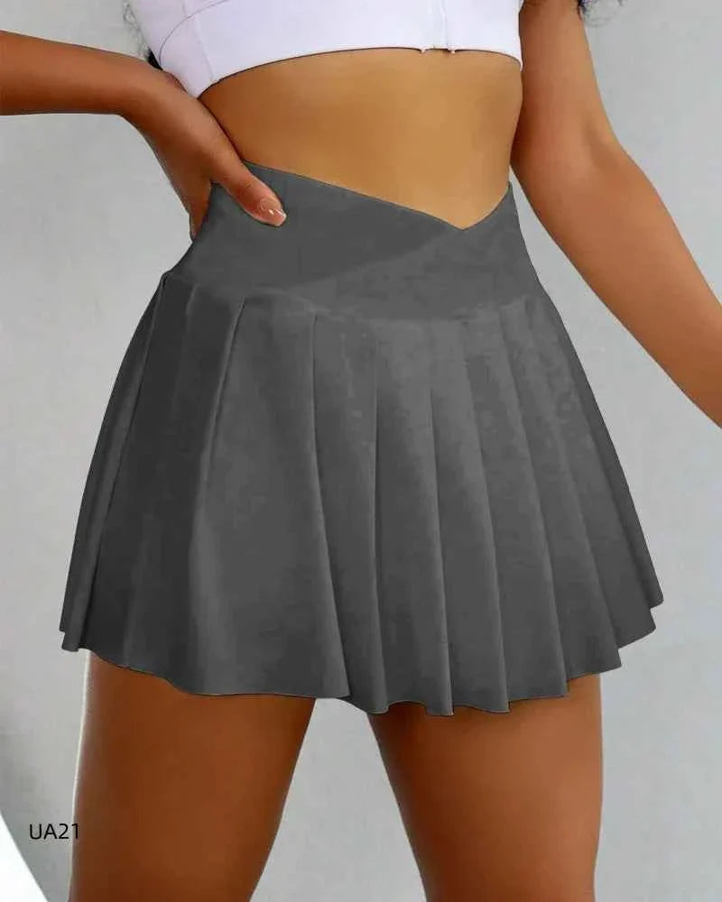 Women's High Waisted Tennis Skirt with Pockets