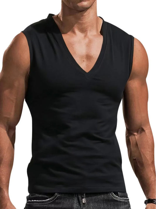 Men's Plus Size V-Neck Tank