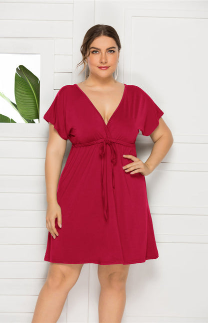 Comfortable High Elasticity Solid Leisure Maternity Dress for Spring-Summer